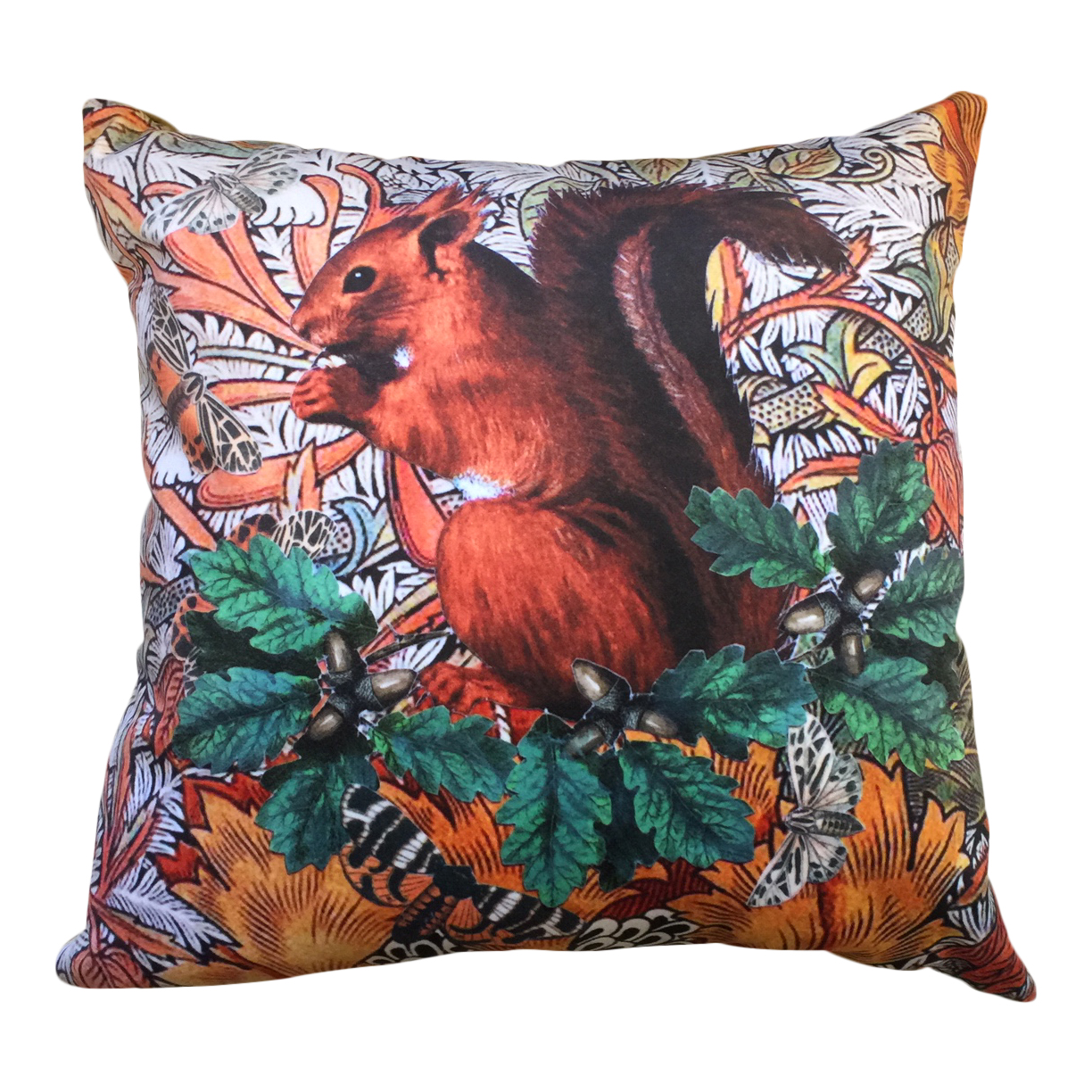 Diana Wilson Arcana Velvet Red Squirrel Cushion