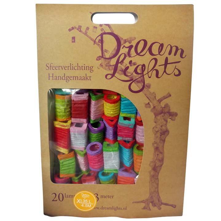 Dream Lights 4,5 m 35 Coloured Lampion Indoor Lights