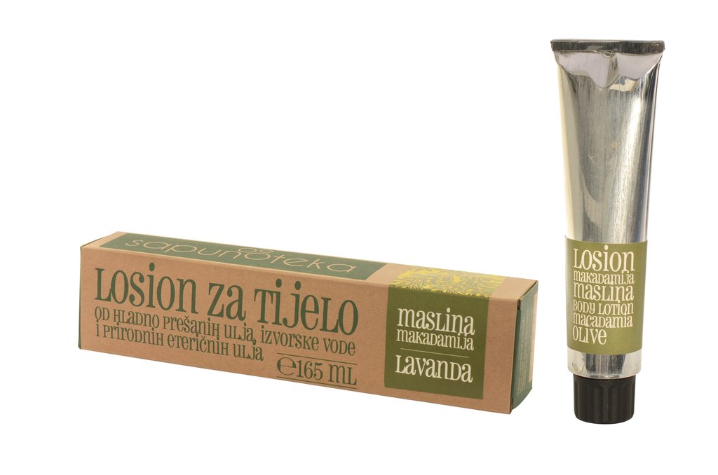 Sapunoteka  Body Lotion - Olive Oil Macadamia Lavender  165ml