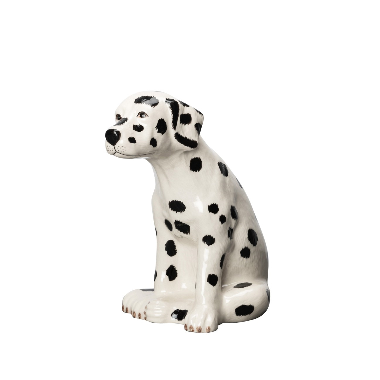 ByOn Black and White Porcelain Dalmatian Pongo Dog Figurine