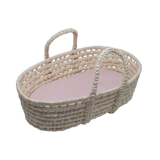 Sebra Corn Leaves and Oat Straw Mosse Basket for Doll