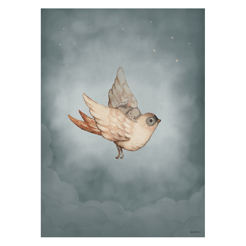 Mrs Mighetto 50 x 70cm Dear Sparrow Poster