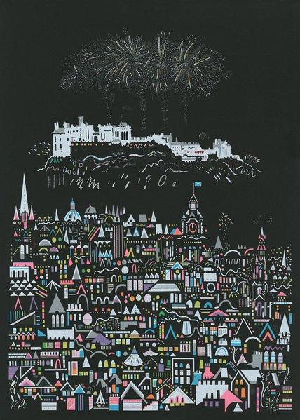 Susie Wright Fireworks Screen Print