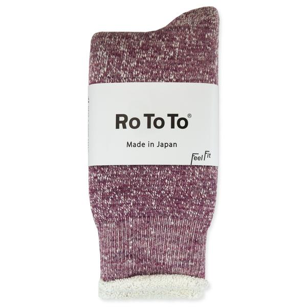 RoToTo Double Face Merino Wool Socks Grape