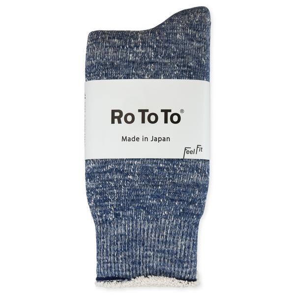 RoToTo Deep Ocean Double Face Merino Wool Socks 