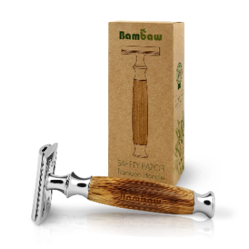 Bambaw Razor with Bamboo Handle Stainless Steel Double Edge