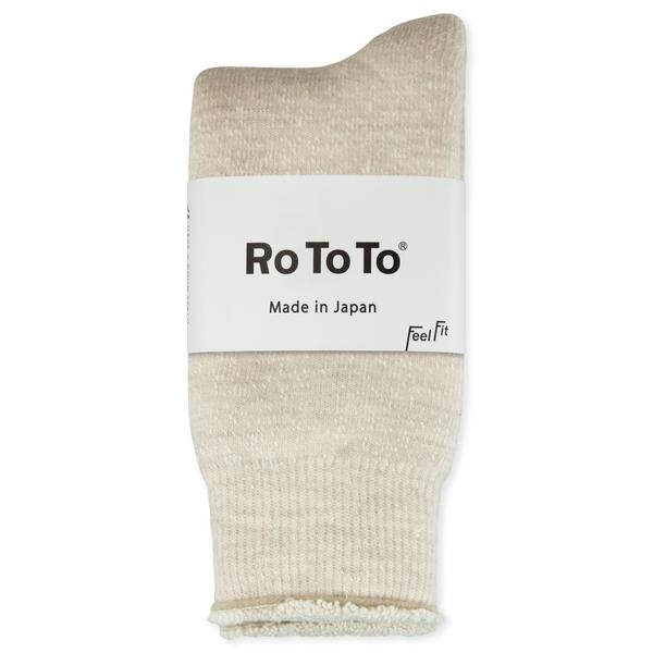 RoToTo Oatmeal Double Face Merino Wool Socks