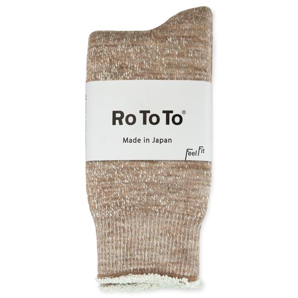 RoToTo Camel Double Face Merino Wool Socks 