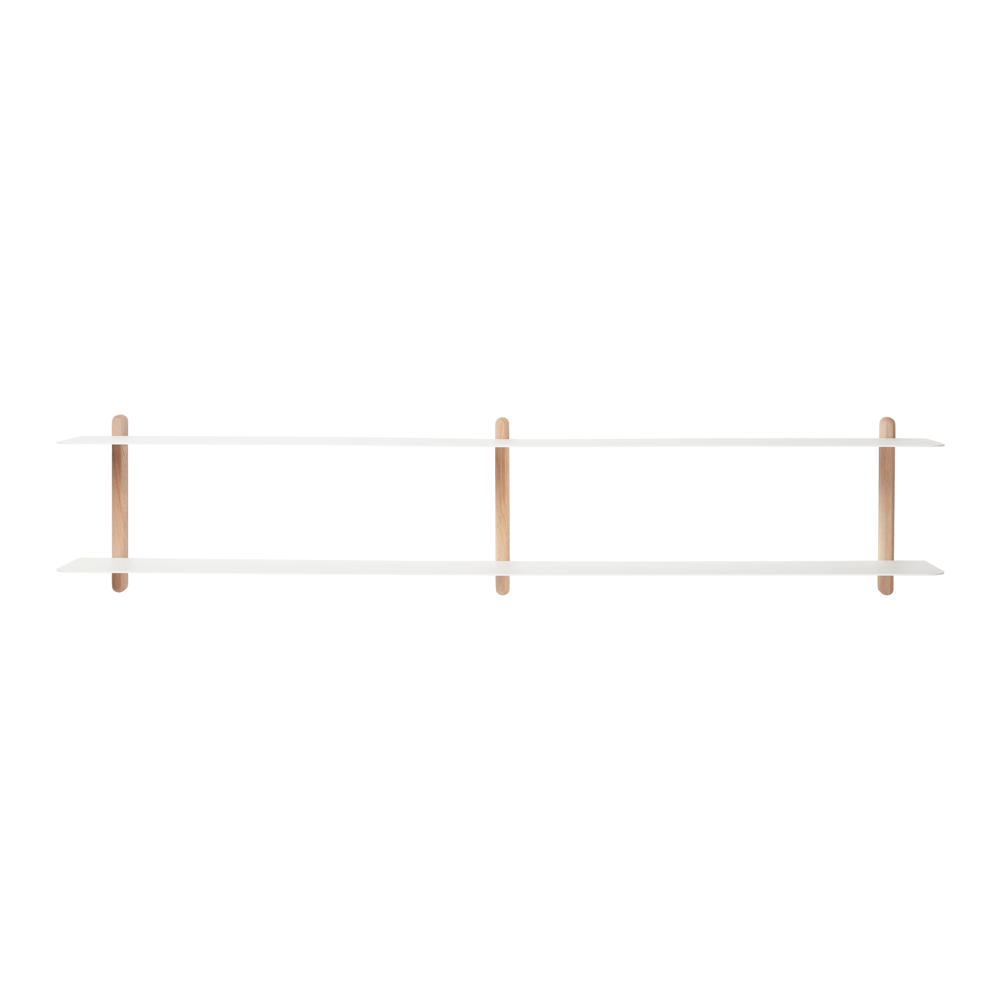 Gejst White and Oak Nivo C Wall Shelf