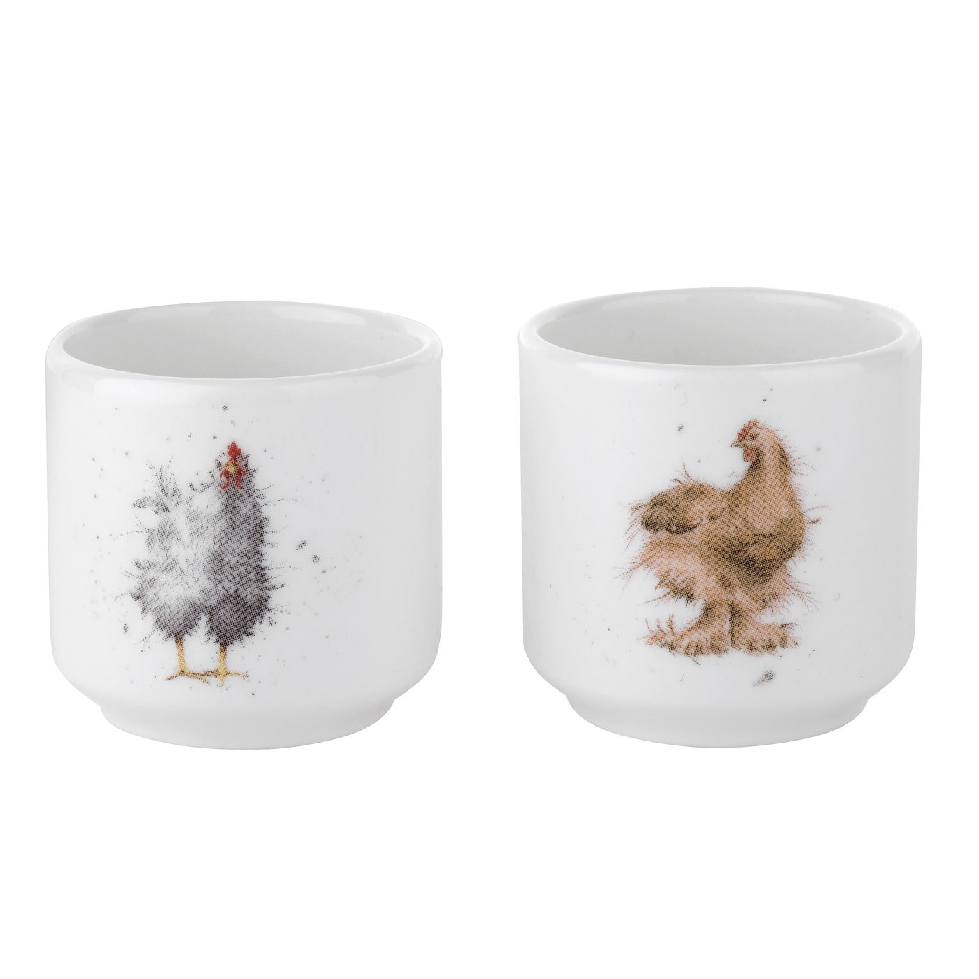 Wrendale Royal Worcester Set of 2 Porcelain Egg Cups