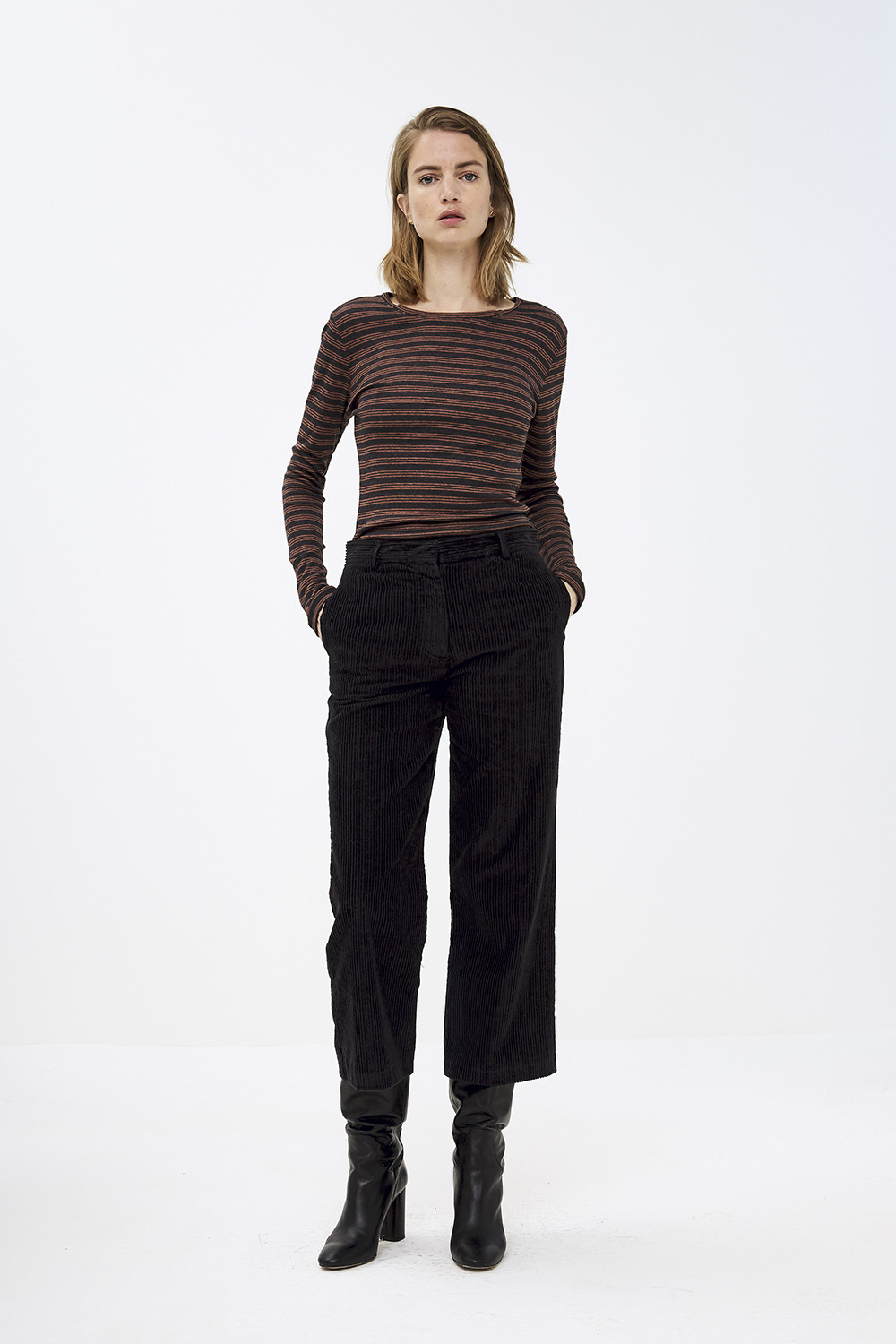 by-bar Terracotta Viscose Lux Basic Longsleeve