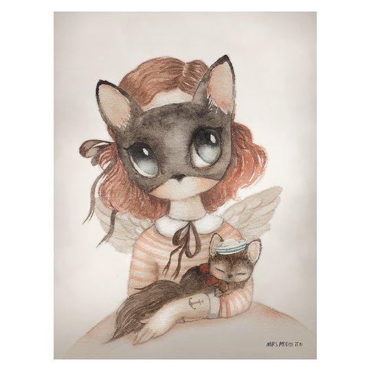 Mrs Mighetto 18 x 24cm Miss Charlie Mini Print 