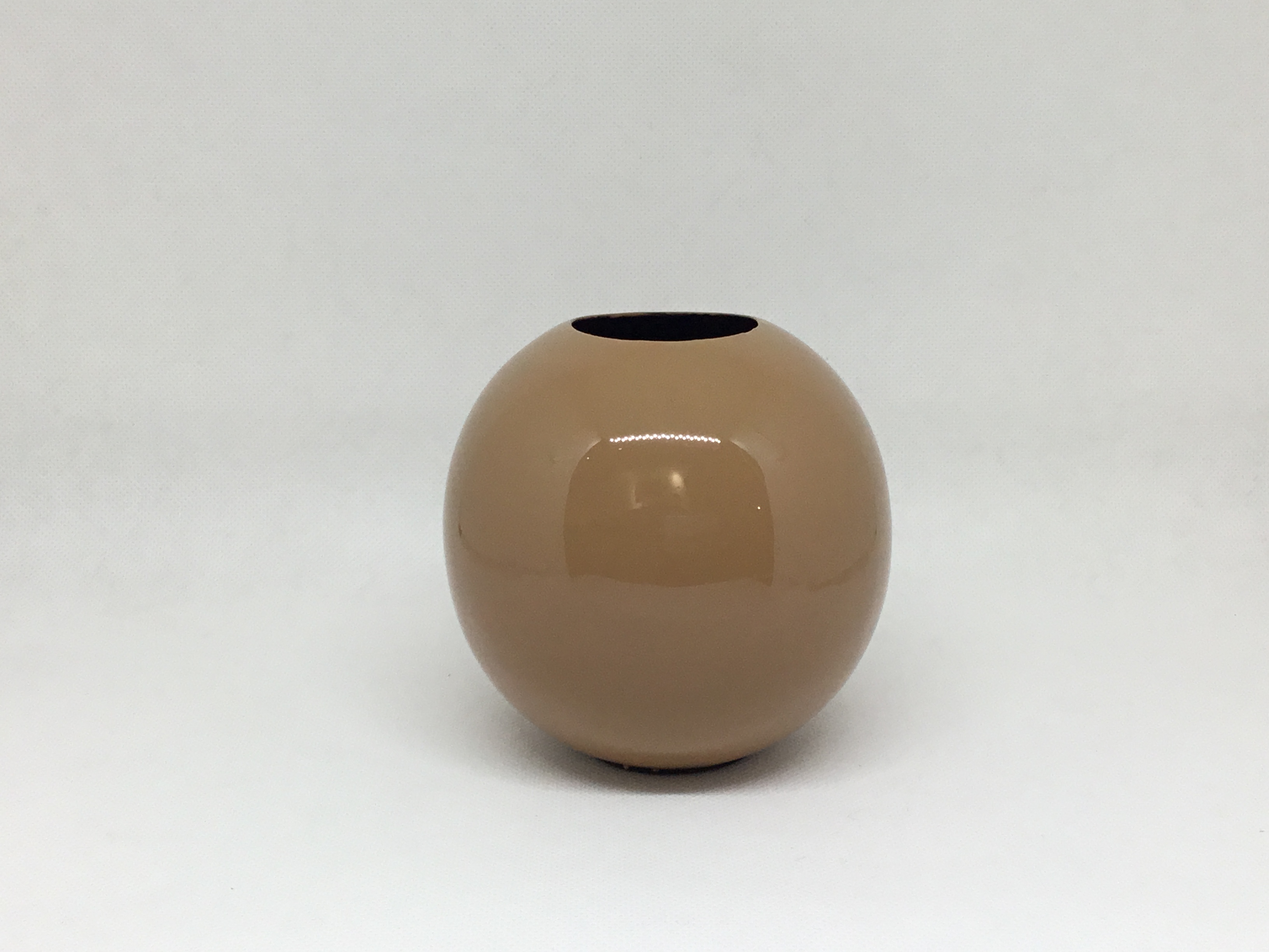 Broste Copenhagen Brown iron and enamel Lindi vase