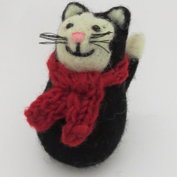 Amica Accessories 8cm Black Sitting Cat