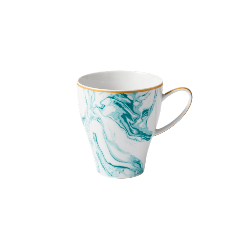 rice Green Marble Print Porcelain Mug