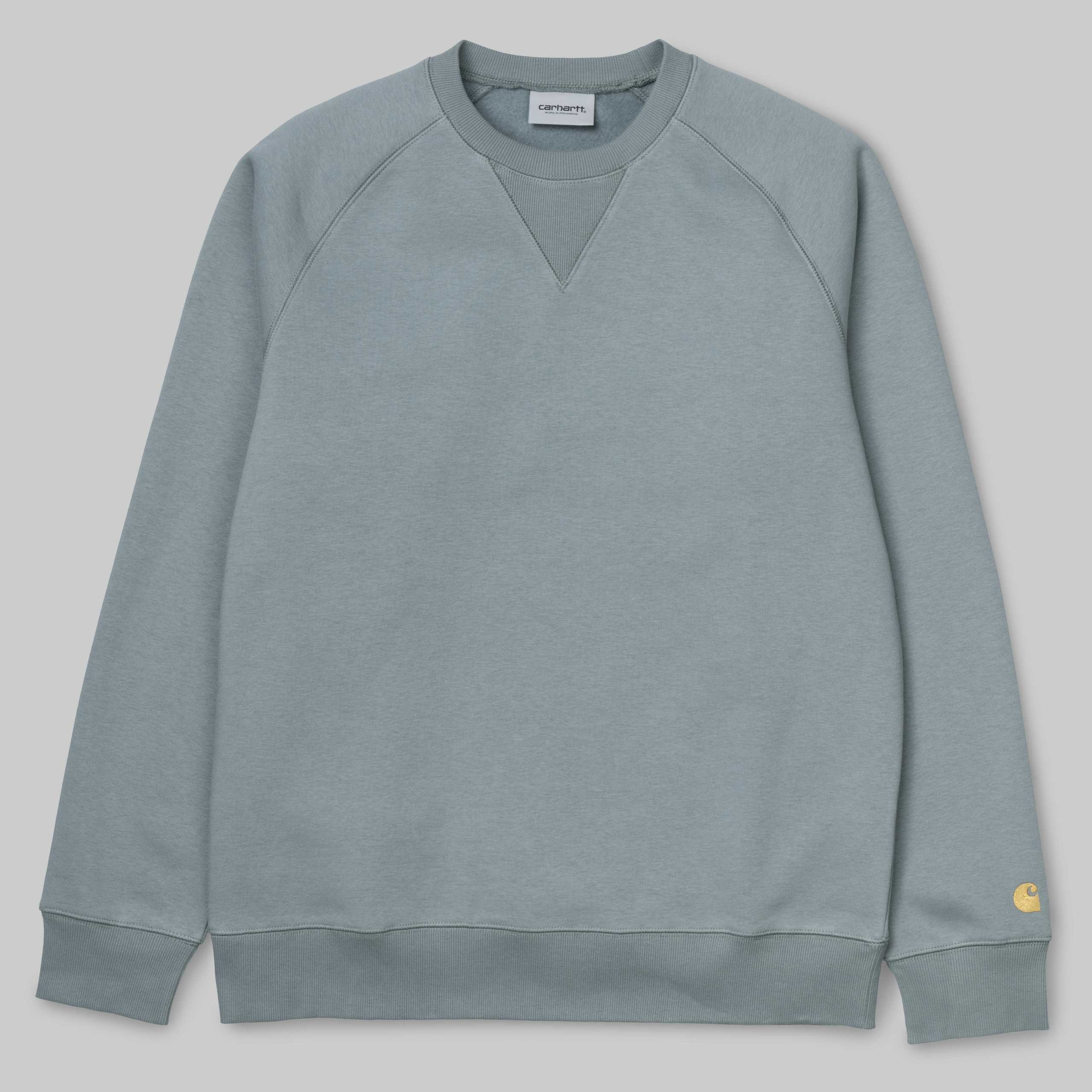 Carhartt Chase Sweat - Cloudy / Gold