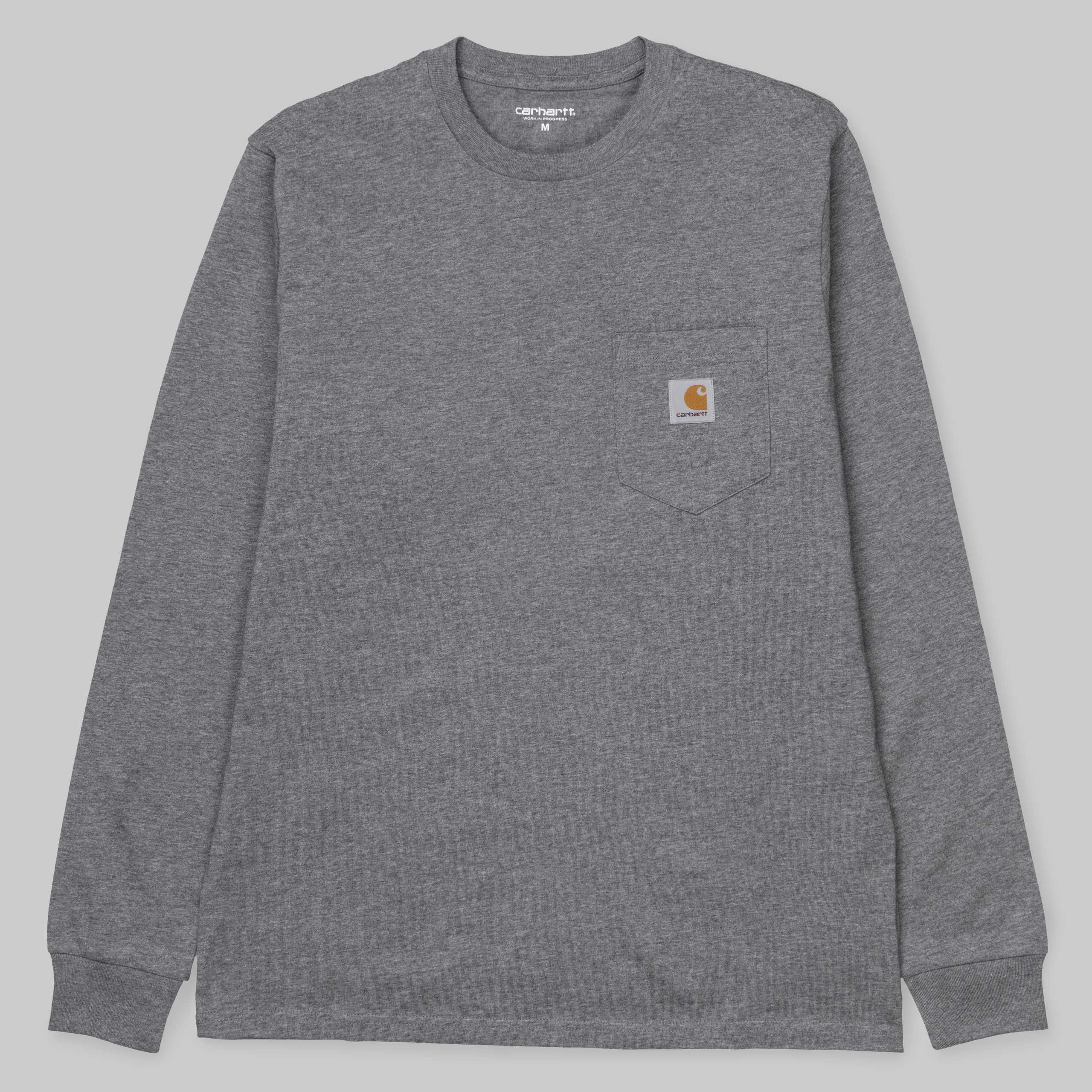 Carhartt LS Pocket Tee - Dark Grey Heather