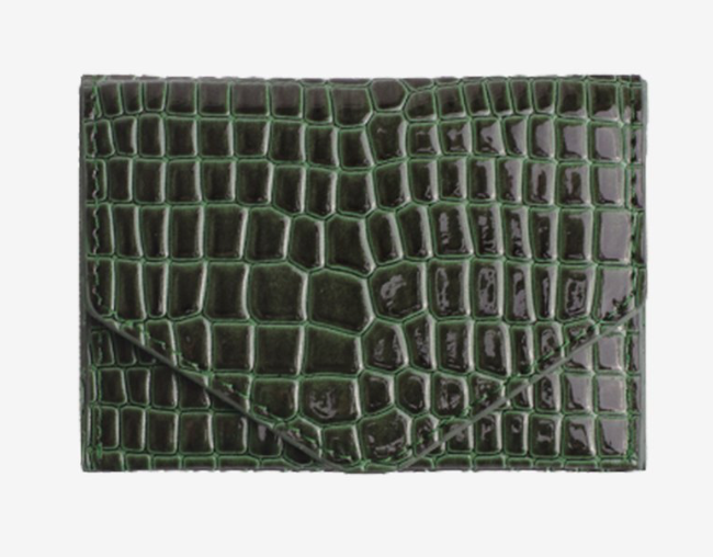 Hvisk Vegan Wallet Croco - Jungle Green 