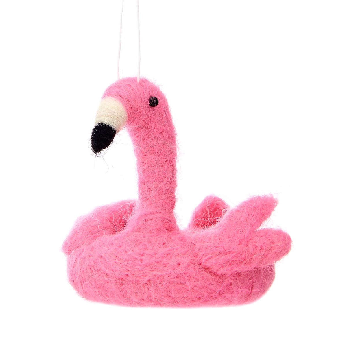 Sass & Belle  Pink Beach Fun Flamingo Float Hanging Felt Christmas Decoration