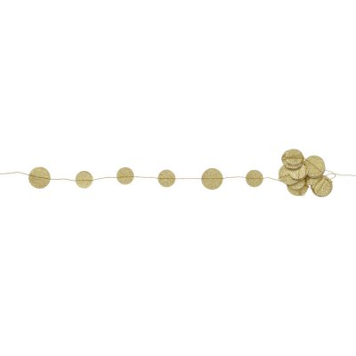 Bungalow DK 2m Gold Snowdrop Glitter Garland