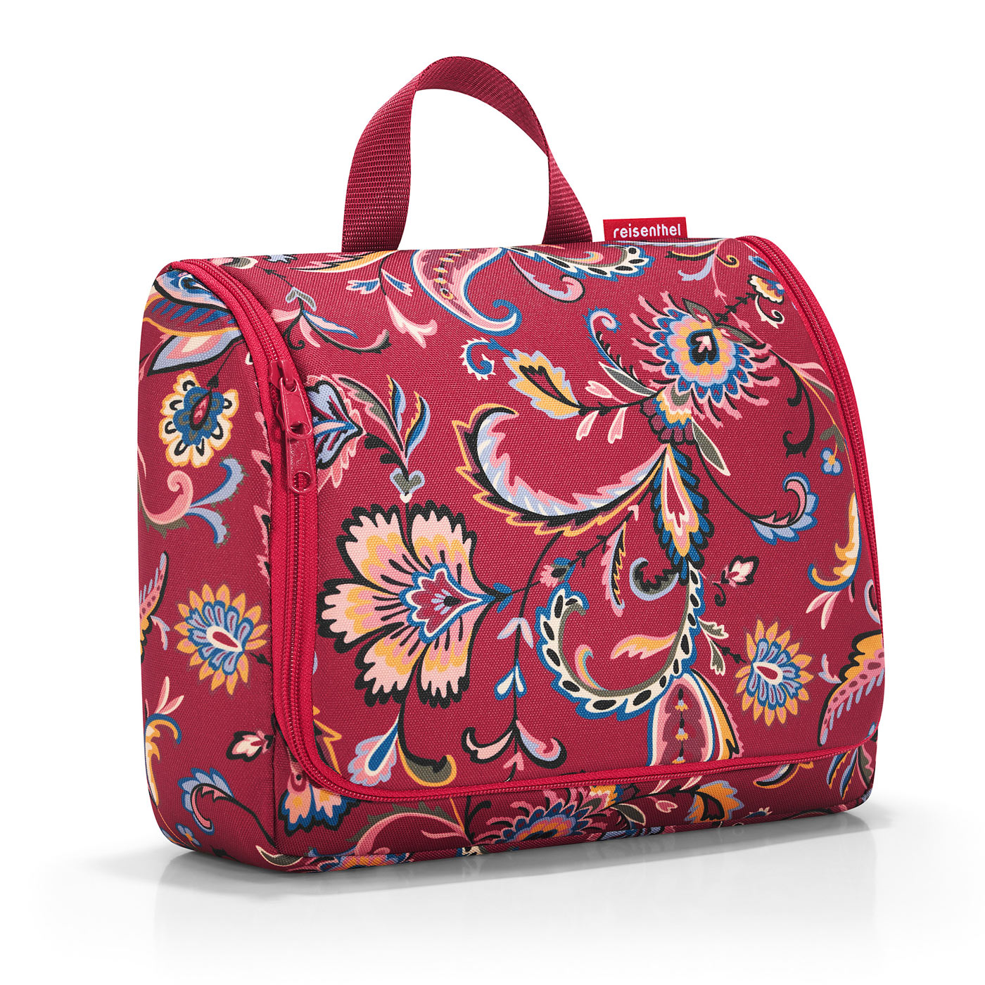 Reisenthel  XL Paisley Ruby Large Foldable Toilet Bag