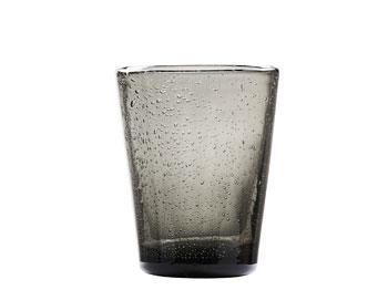 LYNGBY GLASS Gray Bubbles Water Glass