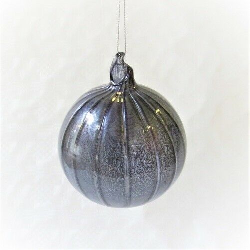 Light & Living Christmas Ball Ornament 10 Blue Glass