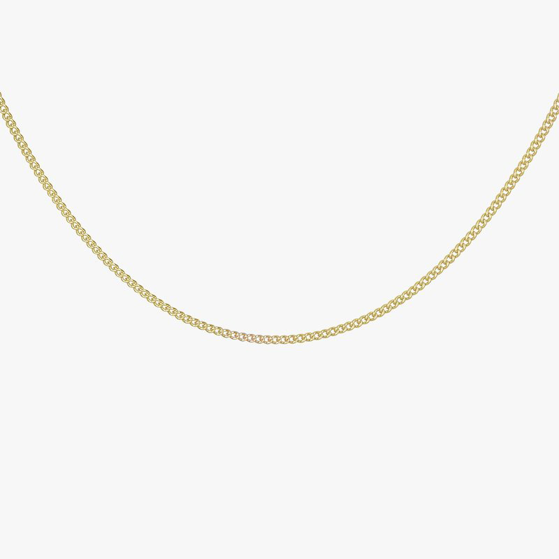 Wildthings Collectables Curb Chain Necklace Gold - 45 cm