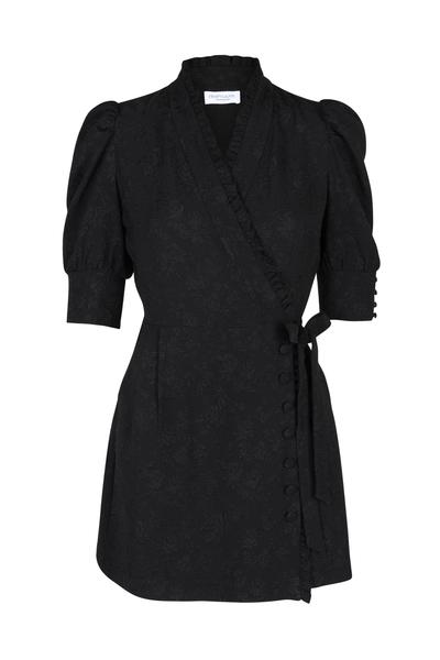 Hofmann Copenhagen Camille Short Black Wrap Dress