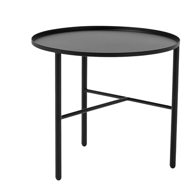 Bloomingville 51 x 45cm Black Metal Round Auxiliary Table