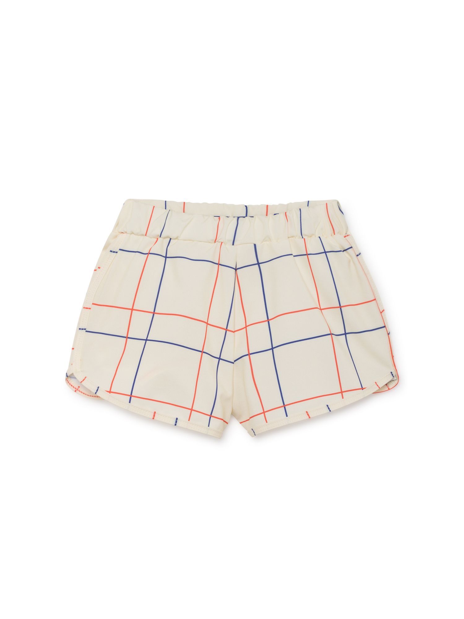 Bobo Choses Off White Lines Swim Trunk