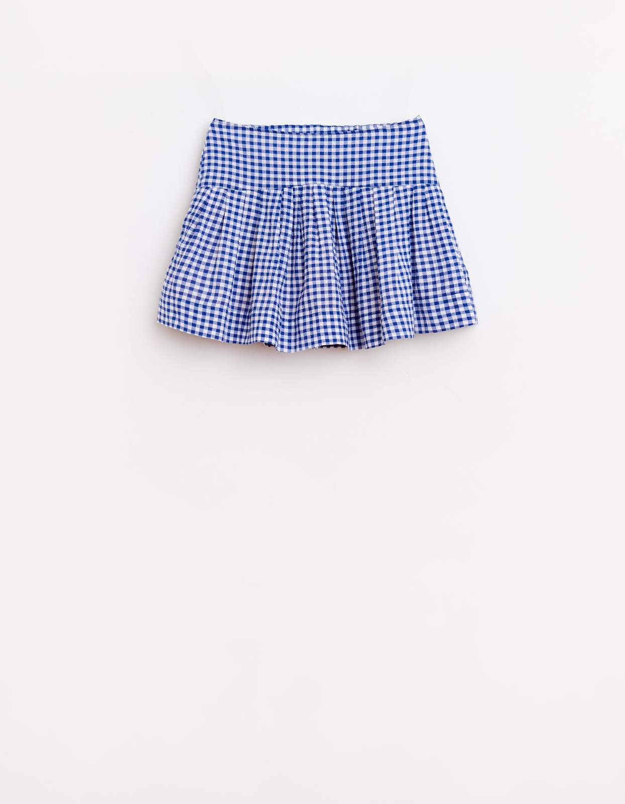 Bellerose Blue and White Plaid Amentine Skirt