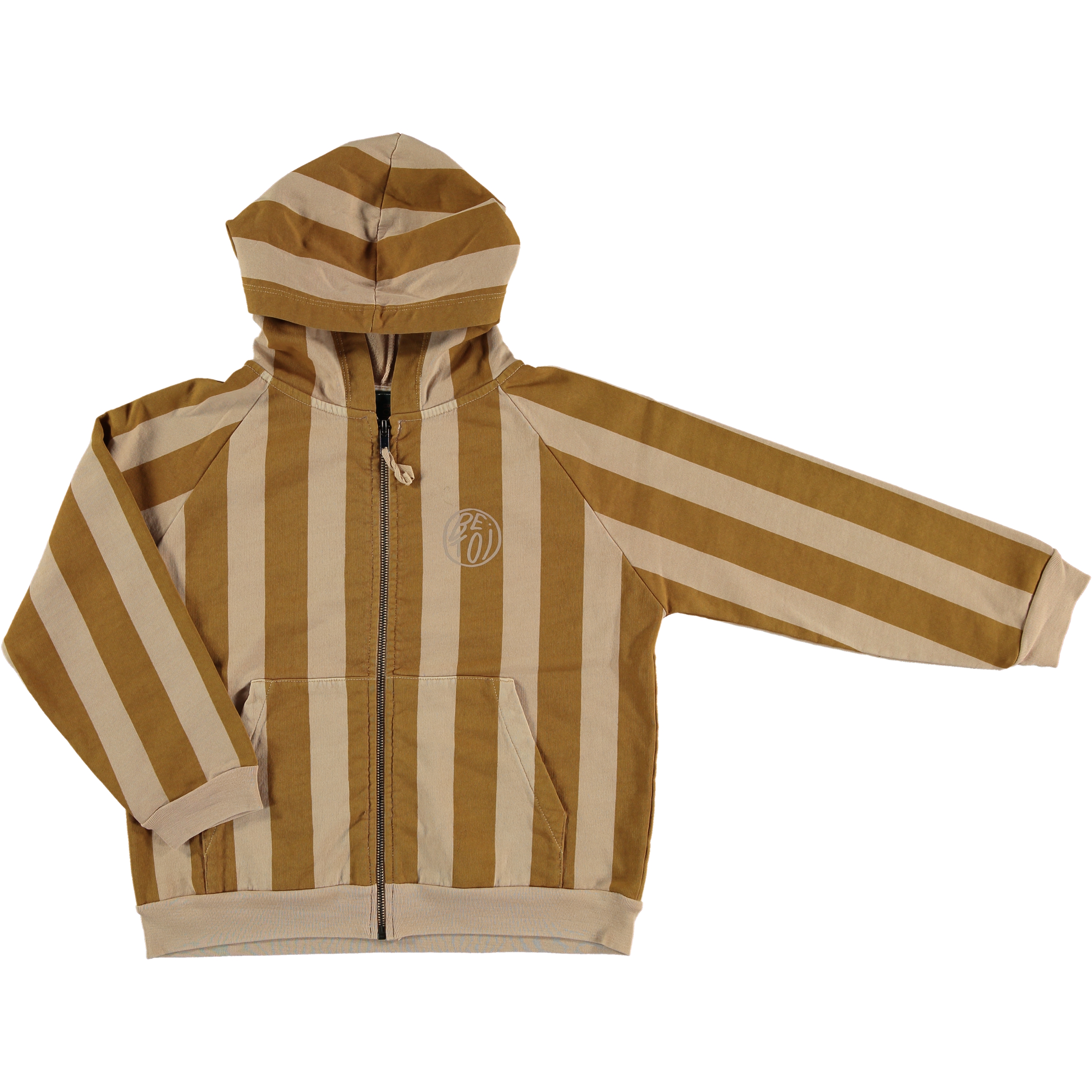 bonmot organic Stripe Wide Hoddie Jacket