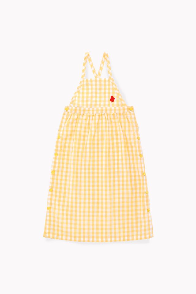 Tinycottons White and Yellow Check Dress