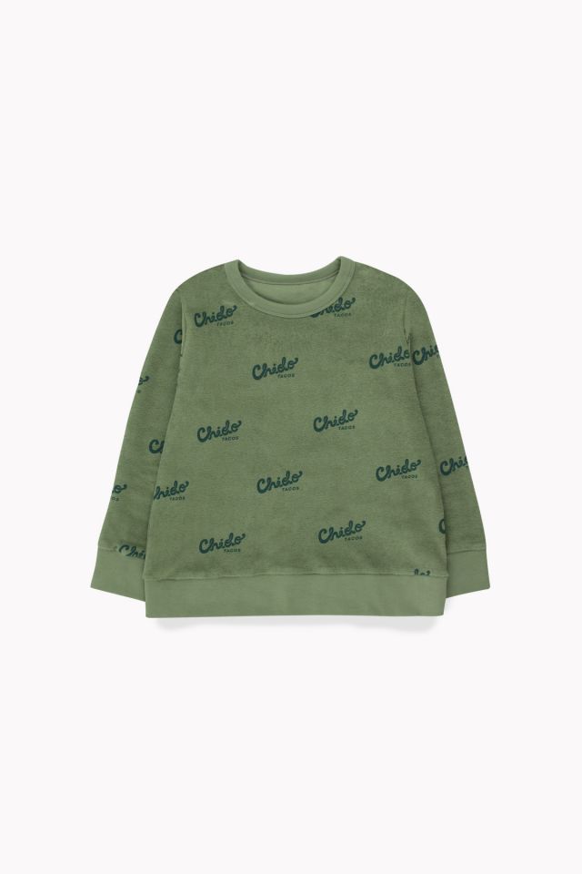 Tinycottons Green Chido Long Sleeved Sweatshirt