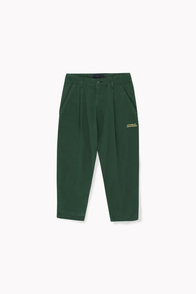 Tinycottons Green Lw Citizen Pleated Pant