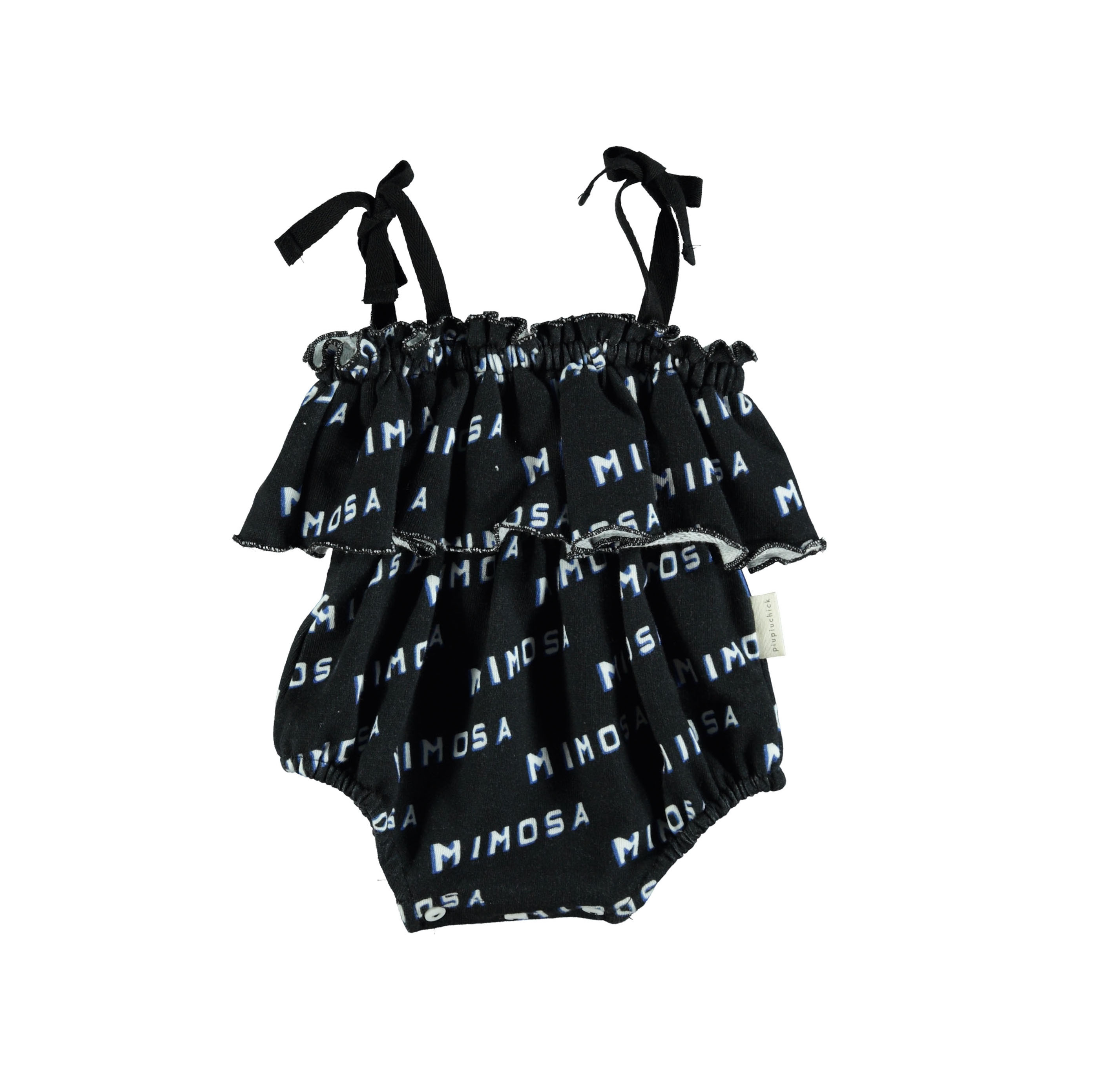 Piupiuchick Black and White Mimosa Playsuit