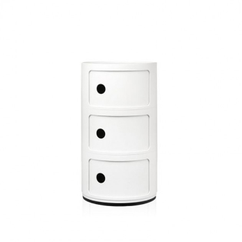 Kartell Componibili 3 Door Container - White