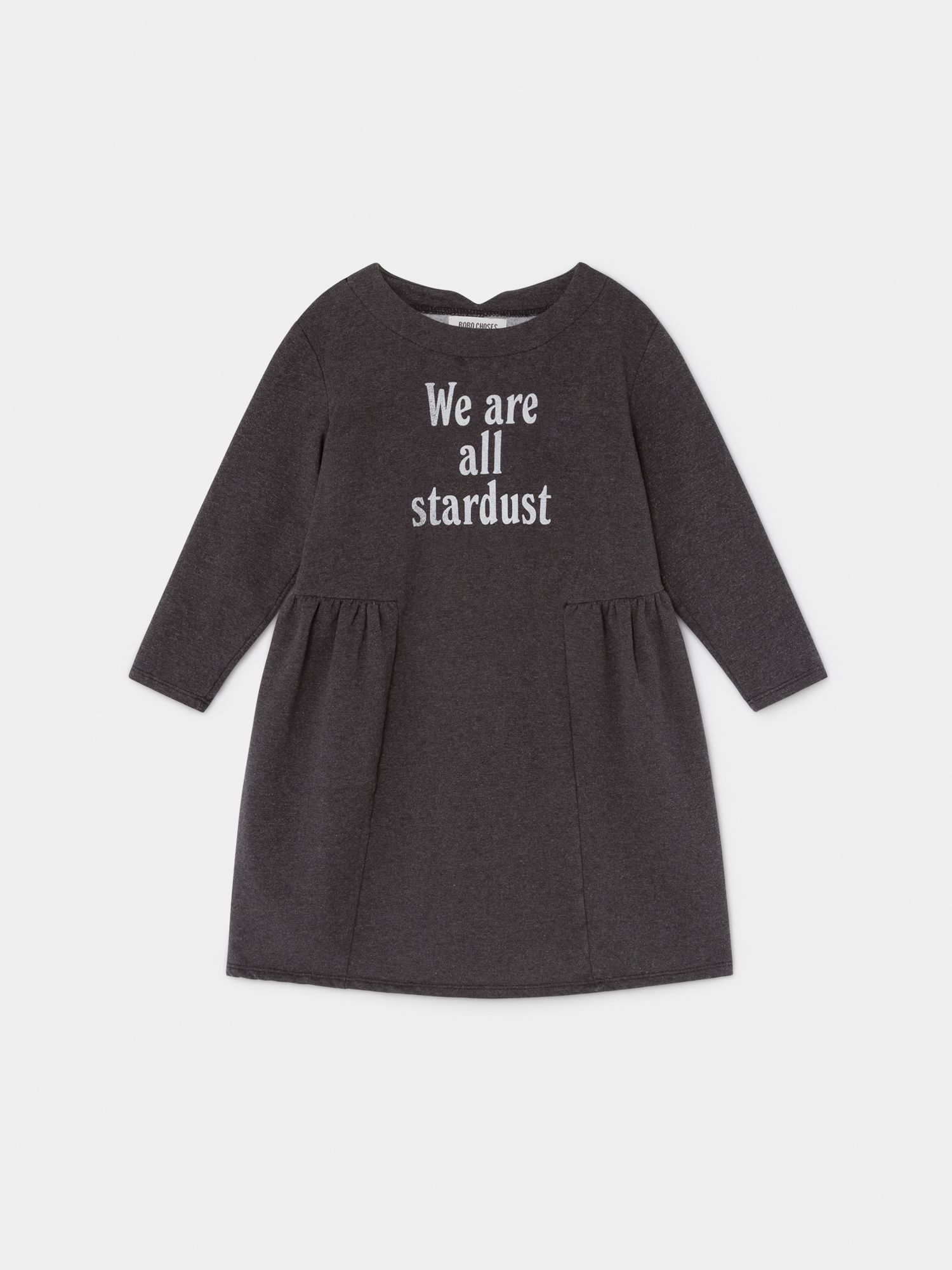 Bobo Choses Gray Strardust Flared Dress