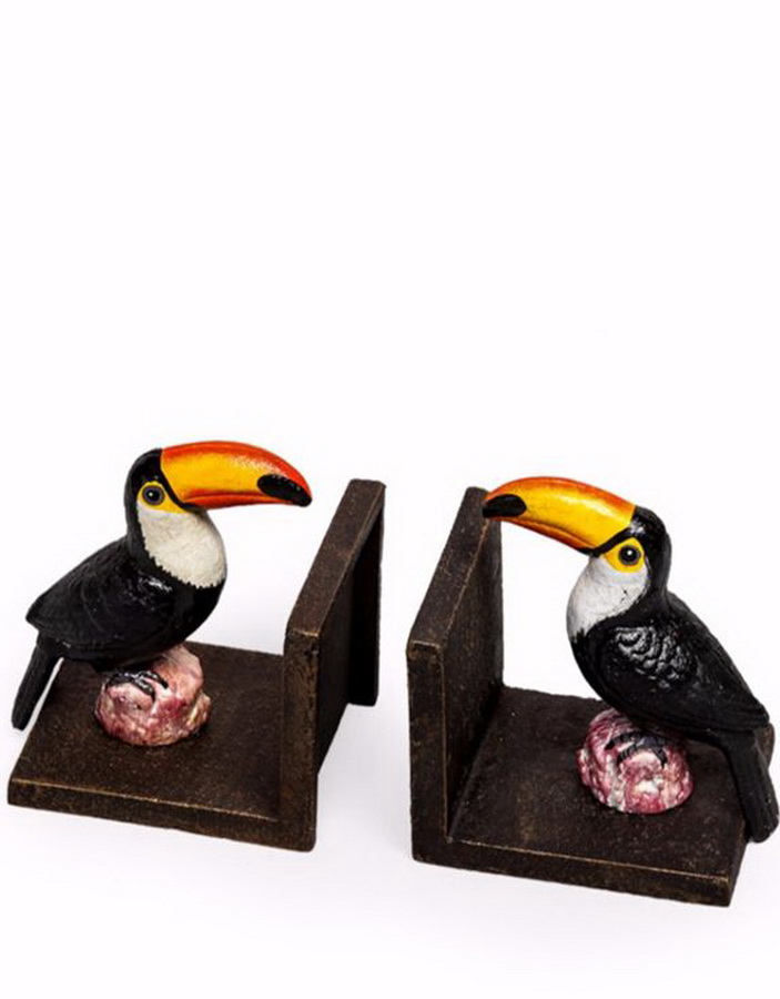 MOR Interiors Cast Iron Toucan Bookends