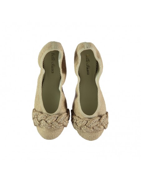 Belle Chiara Natural Jute Braid Dancer Shoes