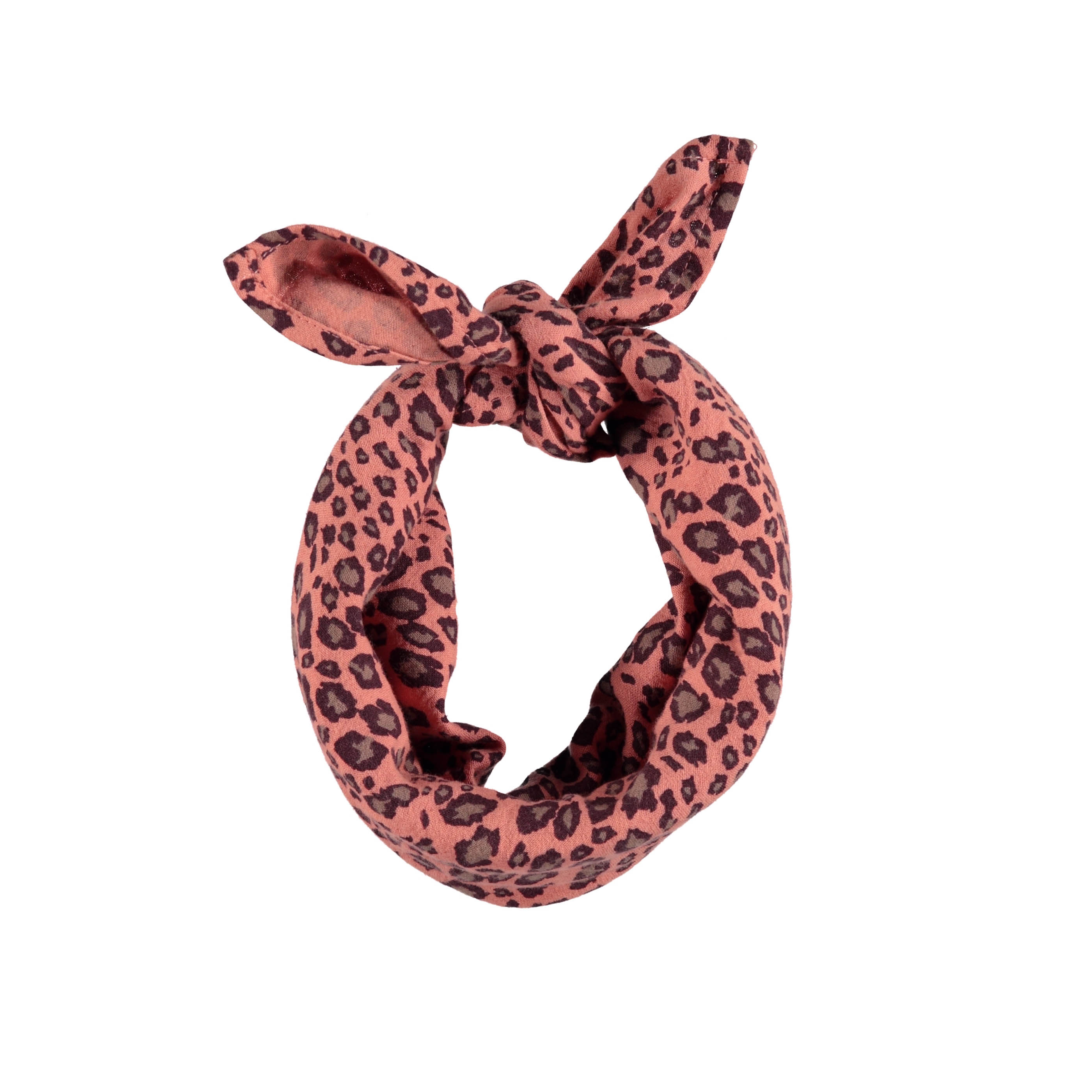 Piupiuchick Coral Animal Print Bandana Scarf