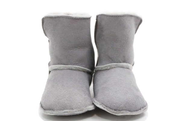 Gray Baby Bootie