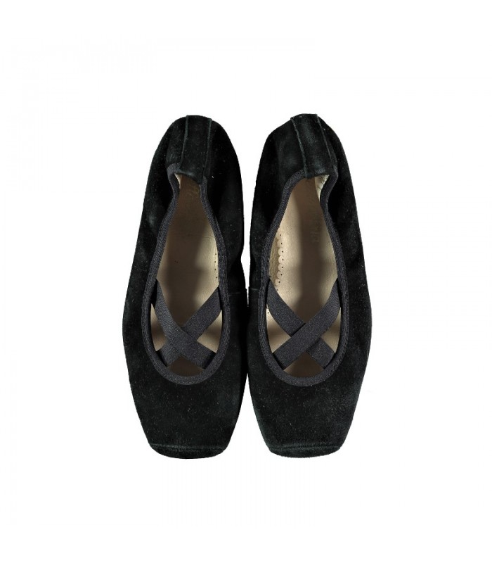 Belle Chiara Black Grace Suede Tip Bellies