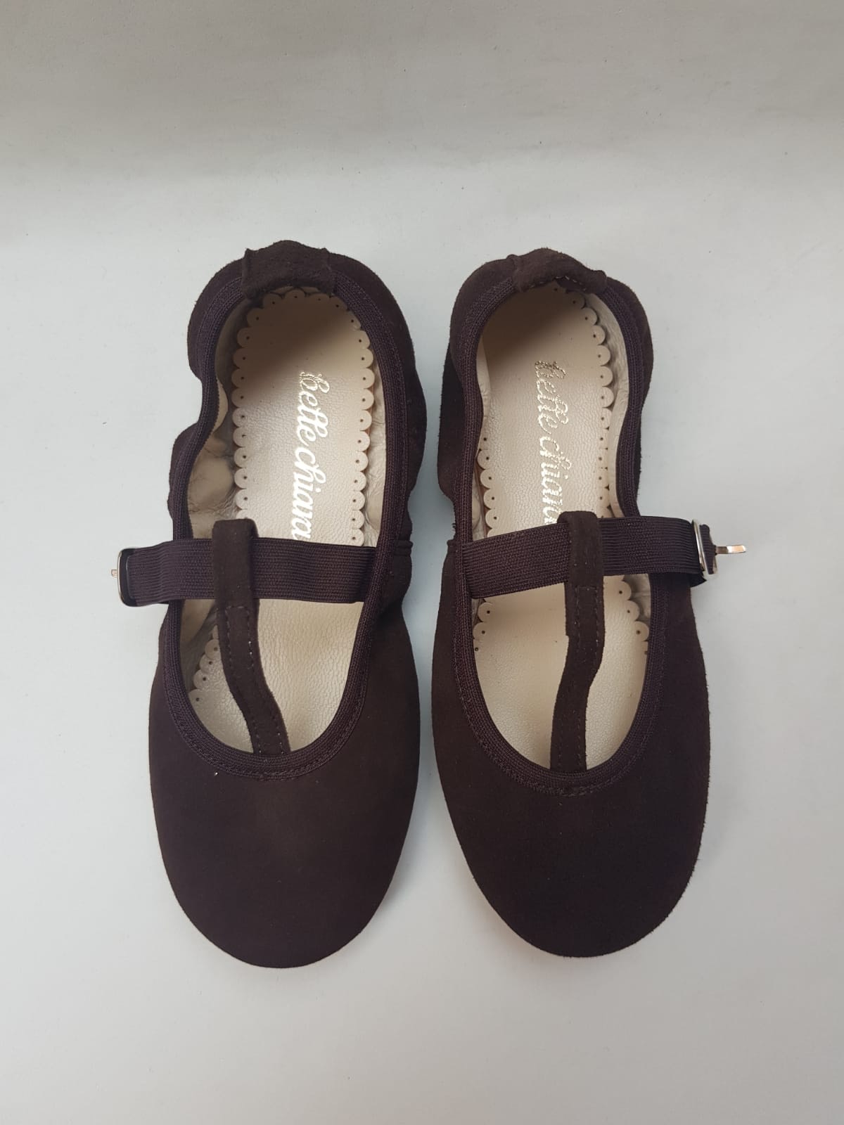 Belle Chiara Chocolate Brown Suede Isadora Bellies