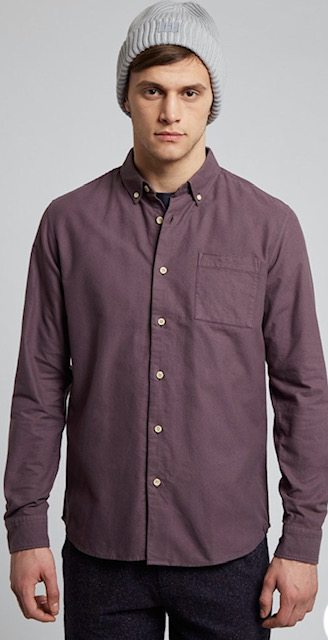 Hymn Simmonds Oxford Shirt  Dark Purple 