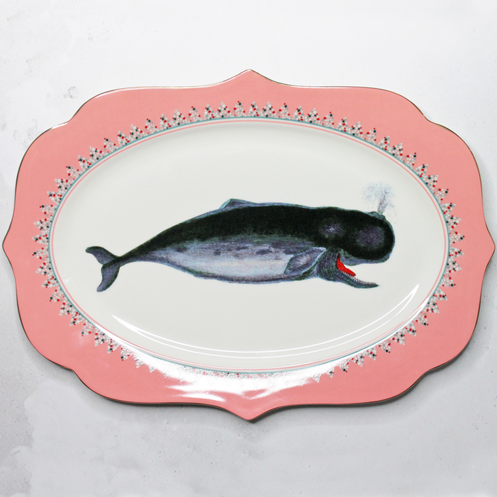 Yvonne Ellen Whale of a Time Fine Bone China Platter