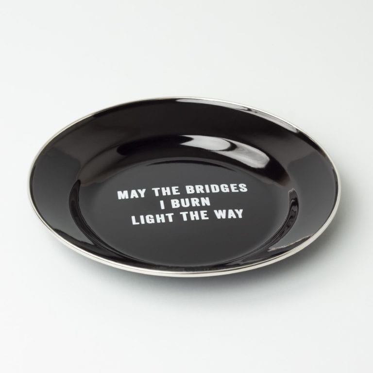 Atlantic Folk May the bridges I burn light the way Enamel Plate 