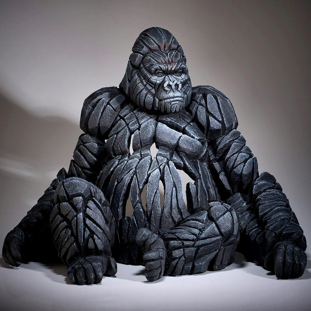 Edge Gorilla Sitting Sculpture By Matt Buckley