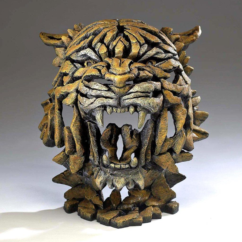 Edge Tiger Bust Bengal Sculpture By Matt Buckley